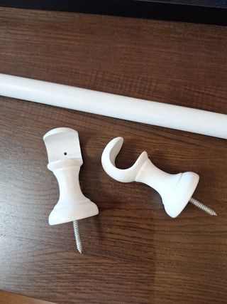 Barra para cortina blanca 120cm