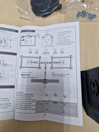 Soporte brazo 2 pantallas pc