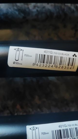 4 Patas Mesa 70cm Negro