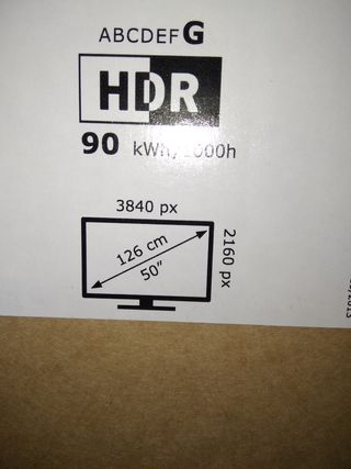 Caja de embalaje para Smart TV 50'