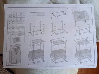 Armario Tela Plegable - 75x45xH160cm