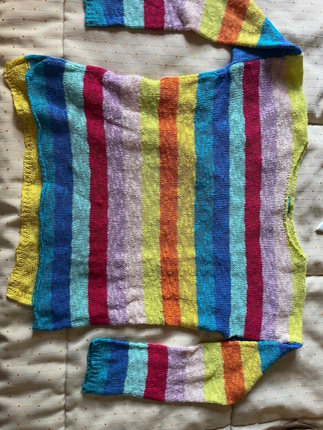 Jersey multicolor niña 9-10 años