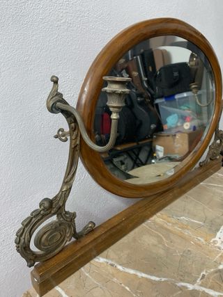 Tocador antiguo mármol-madera