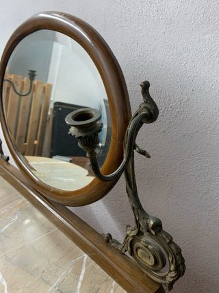 Tocador antiguo mármol-madera