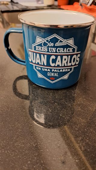 Taza metálica azul - Nueva