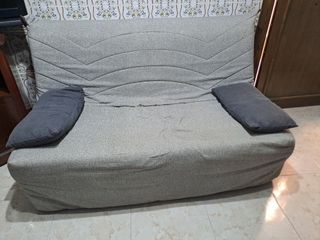 Sofá cama gris - 2 plazas