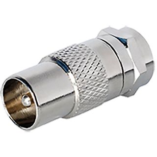 Adaptador F Macho para TV Macho Coaxial (10 UNIDAD