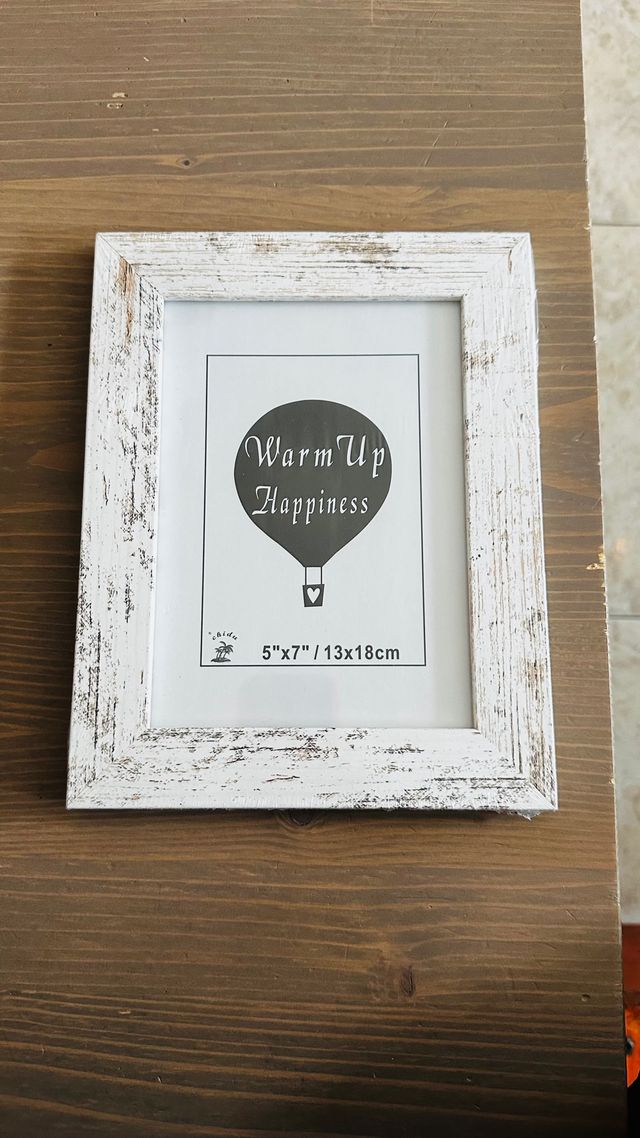 Cornice portafoto bianco marinato 12,7 x 17,8 cm