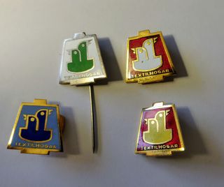 PIN lote de insignias TEXTILHOGAR antiguas