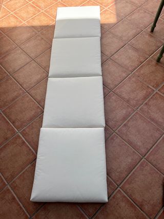 Cojines bancos - Gris y blanco