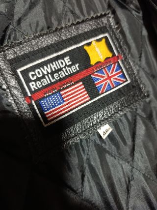 Chaqueta moto piel negra