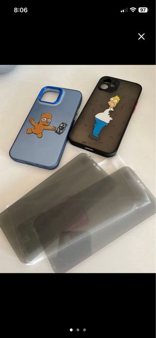 Cargador + 2 Fundas iPhone 12 + 2 protectores