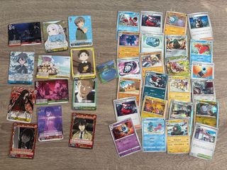 Pack Pokemon Cards + Weiss Schwarz Cards