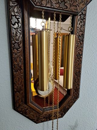 Reloj Pared Madera Tallado