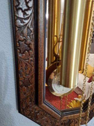 Reloj Pared Madera Tallado