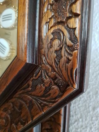 Reloj Pared Madera Tallado