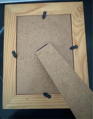 portaretrato Marco madera marrón