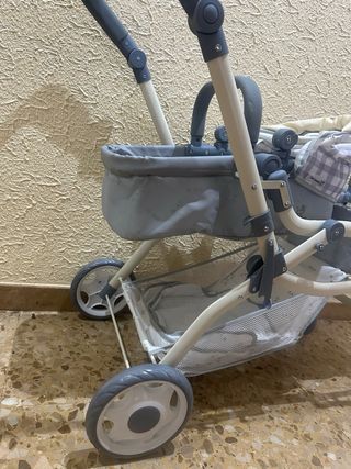Carro gemelar muñecas