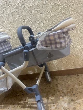 Carro gemelar muñecas