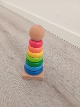 Torre apilable madera infantil