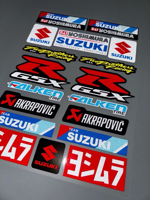 PACK PEGATINAS VINILOS SUZUKI YOSHIMURA GSX R GSV