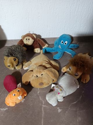 6 Peluche Animali