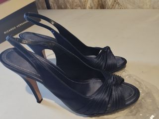 Zapatos fiesta CUORE azules, talla 44