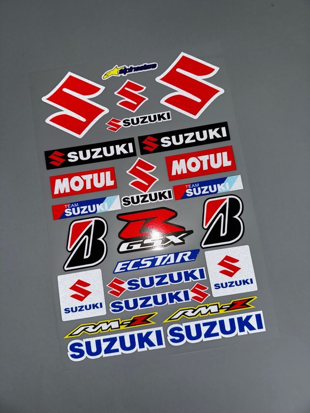 KIT PEGATINAS VINILO MOTO SUZUKI GSX R V-STROM RMZ