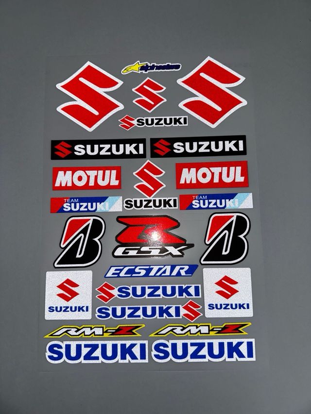 KIT PEGATINAS VINILO MOTO SUZUKI GSX R V-STROM RMZ