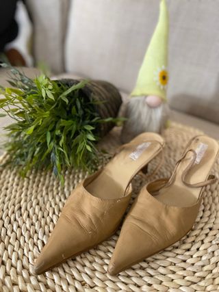 Zapato tacon con punta talla 38