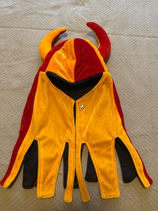 Gorro Diablo Medieval Rojo-Amarillo
