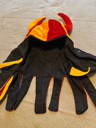 Gorro Diablo Medieval Rojo-Amarillo