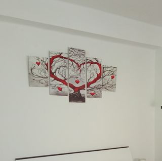 Cuadro 5 piezas - Árbol corazón