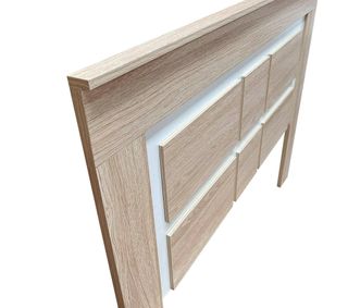 Cabecero cama matrimonio - Beige/Blanco