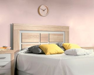 Cabecero cama matrimonio - Beige/Blanco