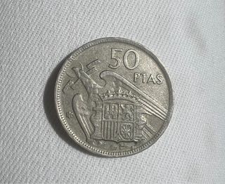 Moneda 50 pesetas Franco 1957