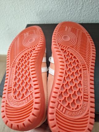 Adidas zapatillas de ante naranja
