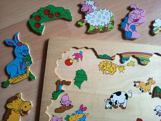 Puzzle Madera Granja