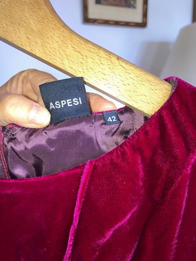 Vestido terciopelo rojo