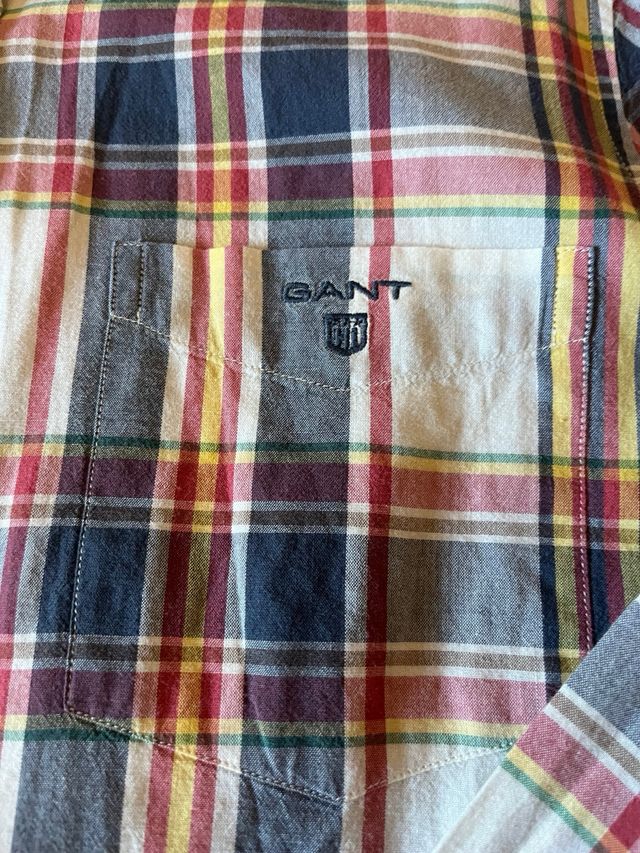 Camisa Gant cuadros manga larga 13-14 años