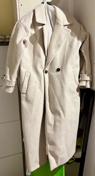 Cappotto lungo beige