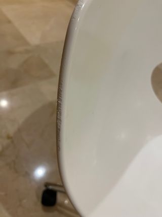 Silla escritorio blanca giratoria