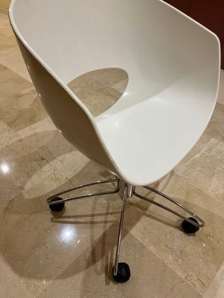 Silla escritorio blanca giratoria