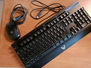 Teclado y ratón HP - negros