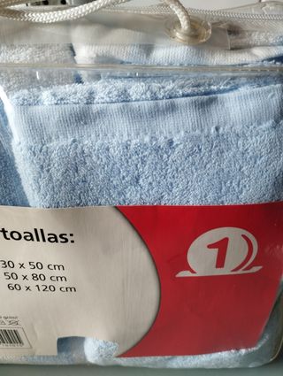 Juego 10 toallas 100% algodón A estrenar. Rebajado