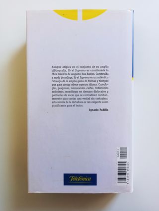 NOVELA "YO EL SUPREMO" DE AUGUSTO ROA BASTOS 