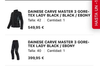 traje moto Dainese Gore-Tex