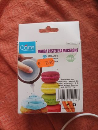 Manga pastelera macarons Carré