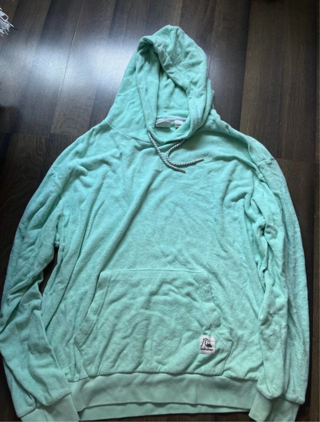 Sudadera Quicksilver L/G Verde Agua