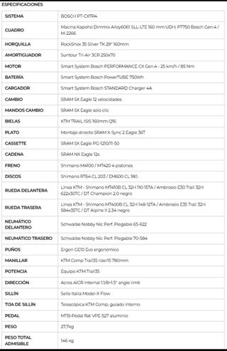 URGE VENDER KTM Macina Kapoho 7973  talla M